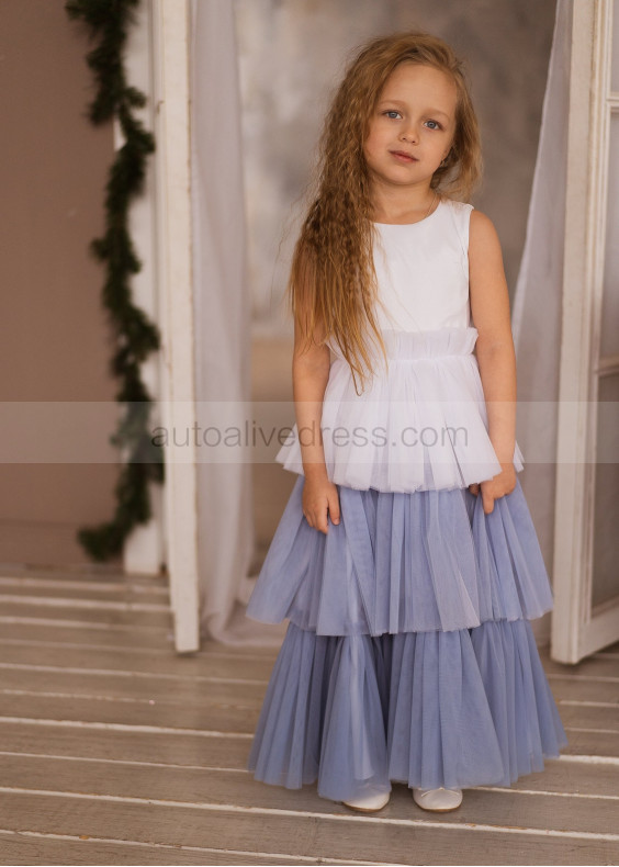 Fashion Layered Tulle Flower Girl Dress